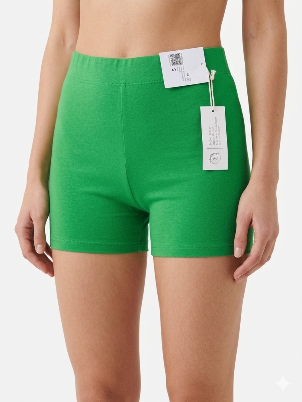 Forever 21 Bright Green Knit Bike Shorts